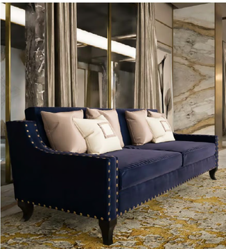 OSCAR - Velvet sofa by Guerra Vanni - view 3
